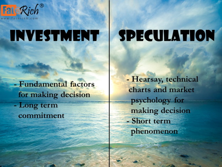 The difference between investment and speculation Insiders Formula